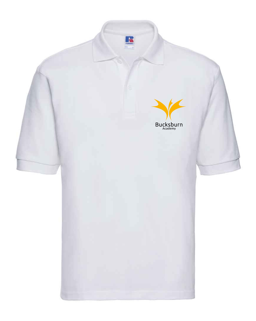 Polo Shirt (Male) with logo — White