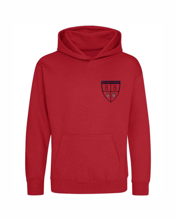 Hoodie (with logo) — Red
