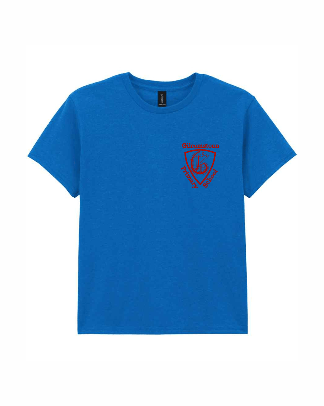 Cotton T-Shirt (with logo) — Royal Blue