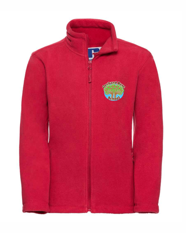 Outdoor Fleece Jacket (with logo) — Red