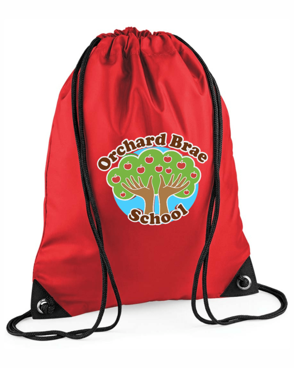 Gym Bag (with logo) — Red